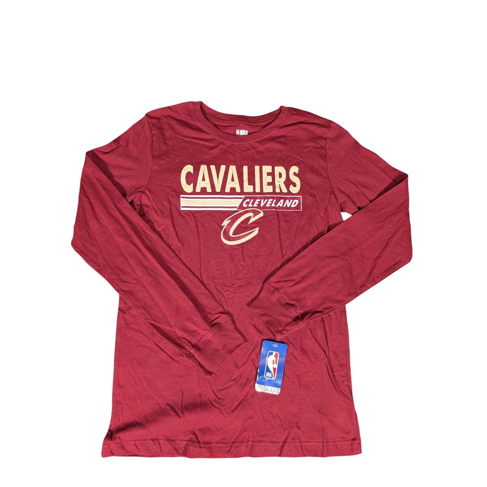 Cleveland Cavaliers NBA Long Sleeve‎ T-Shirt Youth XL Extra Large Burgundy